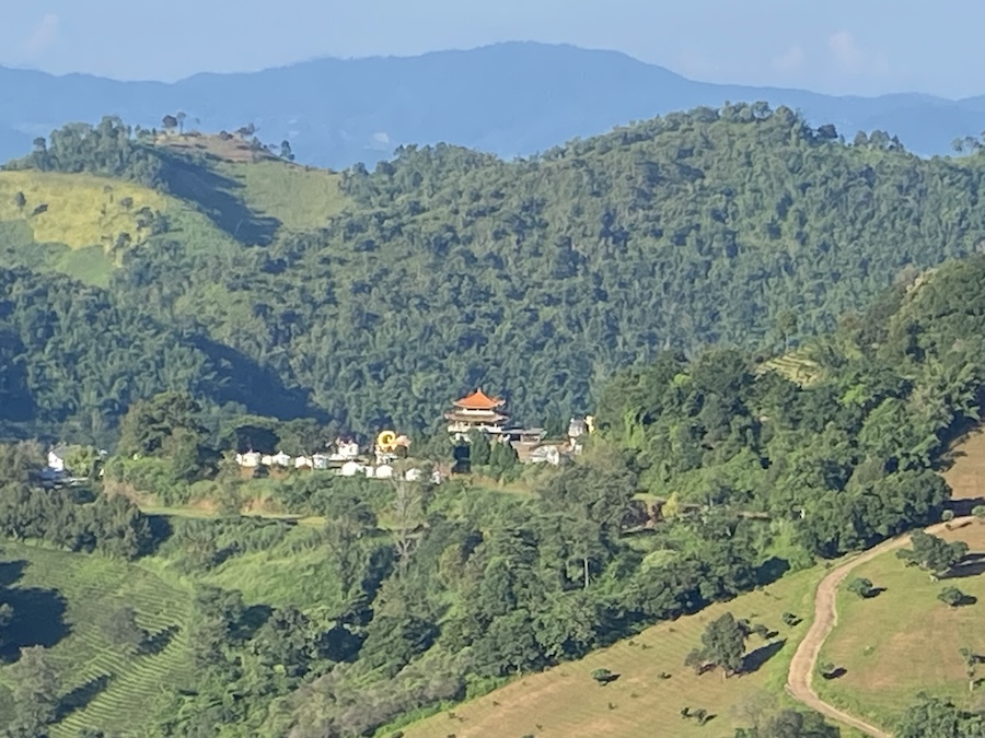 View of northern thailand hills Mae Salong