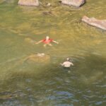 Swiming in Kbal Chhay waterfall